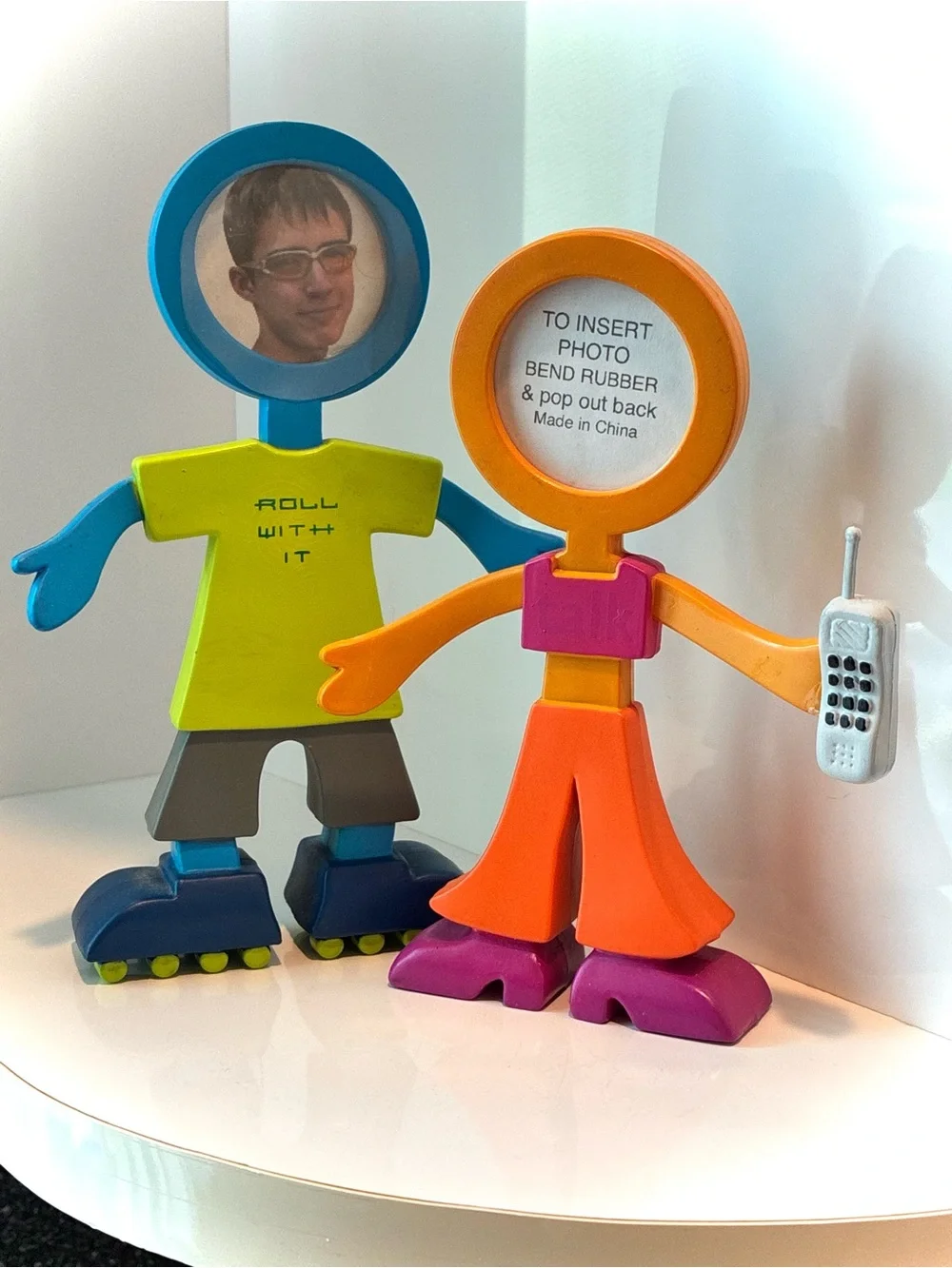 Vintage Flexo Buddies Photo Frame, by CBS Designs, “Roller Blades Boy”